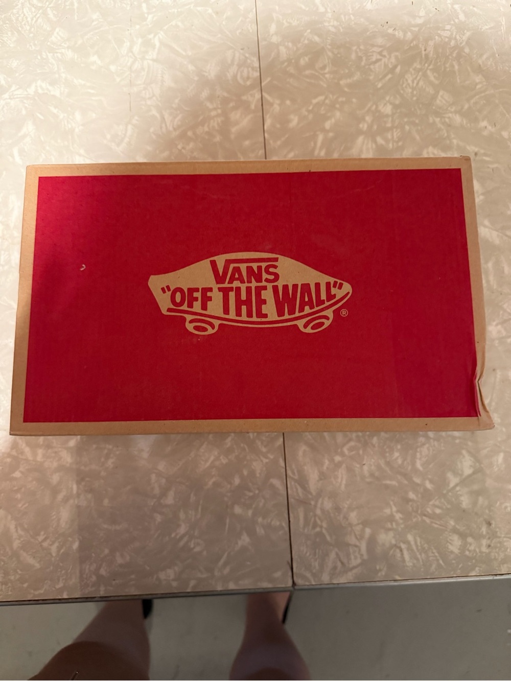 Vans Red and Brown Old Skool Shoe Box